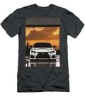 White Lexus Car in Garage with Sunset Background Destiney Sullivan T-Shirt