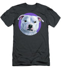 White Staffordshire Bull Terrier Dog Rebecca Wang T-Shirt