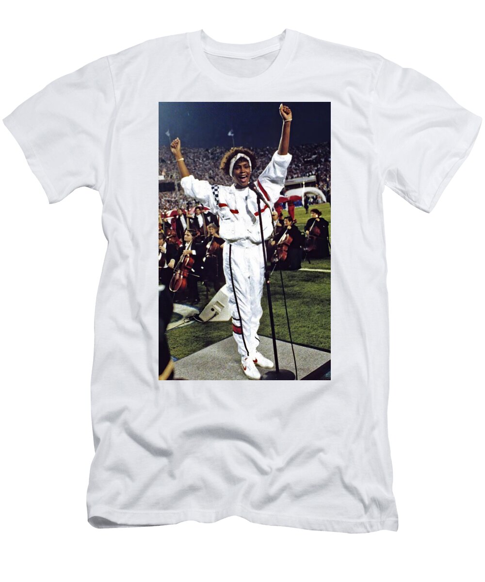 Whitney Houston At National Anthem Event Museum of Exquisities T-Shirt
