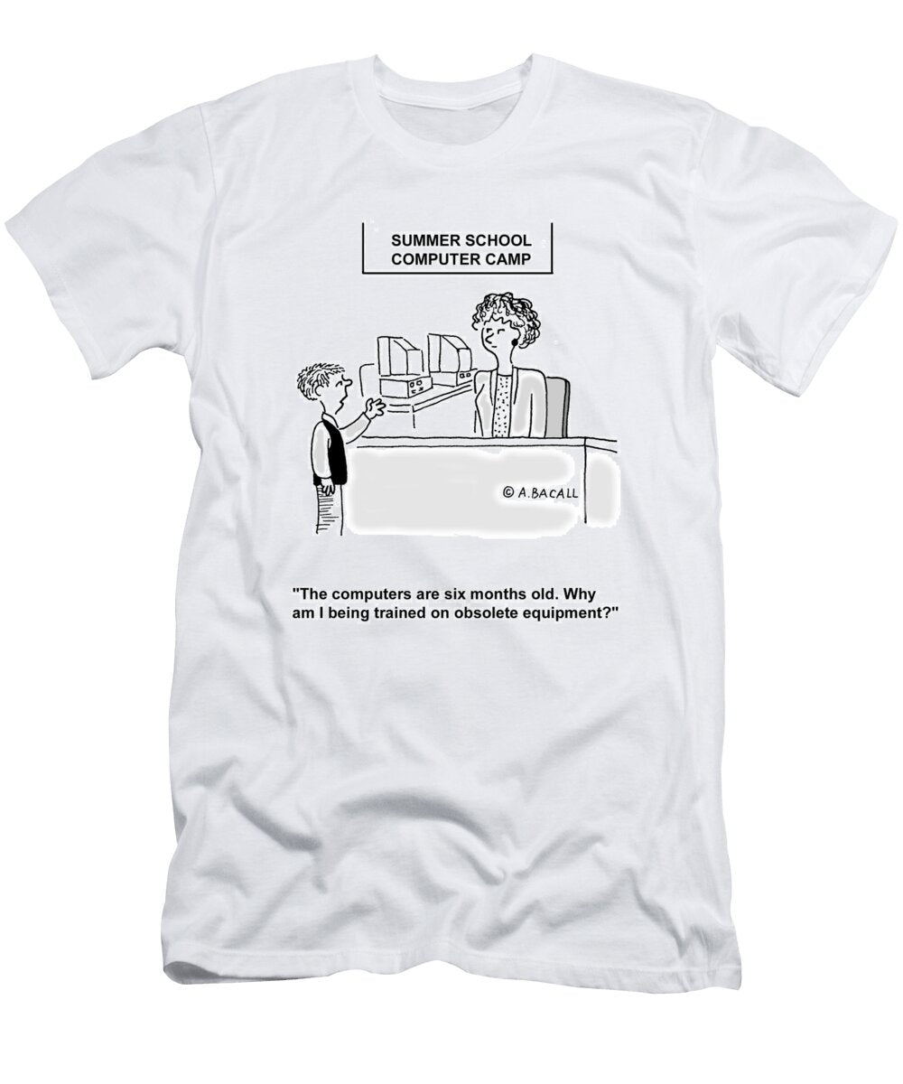 Why Am I Being Trained on Obsolete Equipment Aaron Bacall No Index T-Shirt