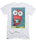 Wide Eyed Owl with Coffee Cup Olfactoart Studio T-Shirt
