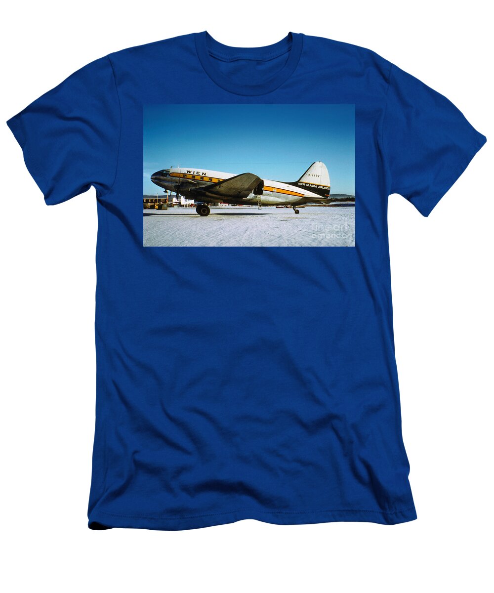 Wien Alaska Airlines Curtiss Wright Cw 20 N1548v Wernher Krutein T-Shirt