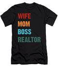 Wife Mom Boss Realtor Women Funny Mama Mothers Day Haselshirt T-Shirt