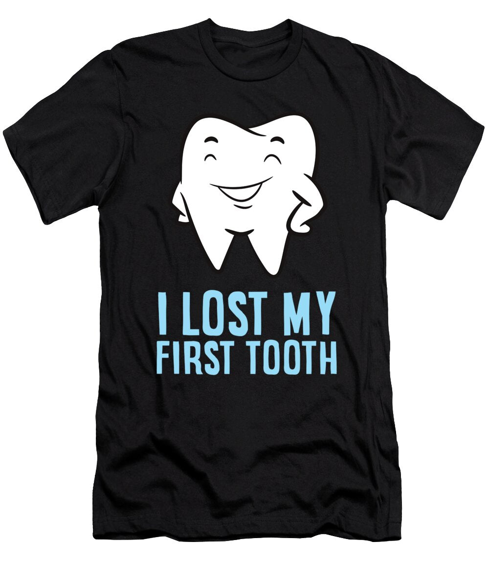 Wiggly Tooth Kids Children Son Daughter Lost My First Tooth Eq Designs T-Shirt