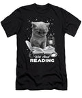 Wild About Reading Cat Reading a Book Loves to Read Bookish Maximus Designs T-Shirt