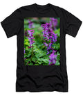 Wild Violet Orchids Nailia Schwarz T-Shirt