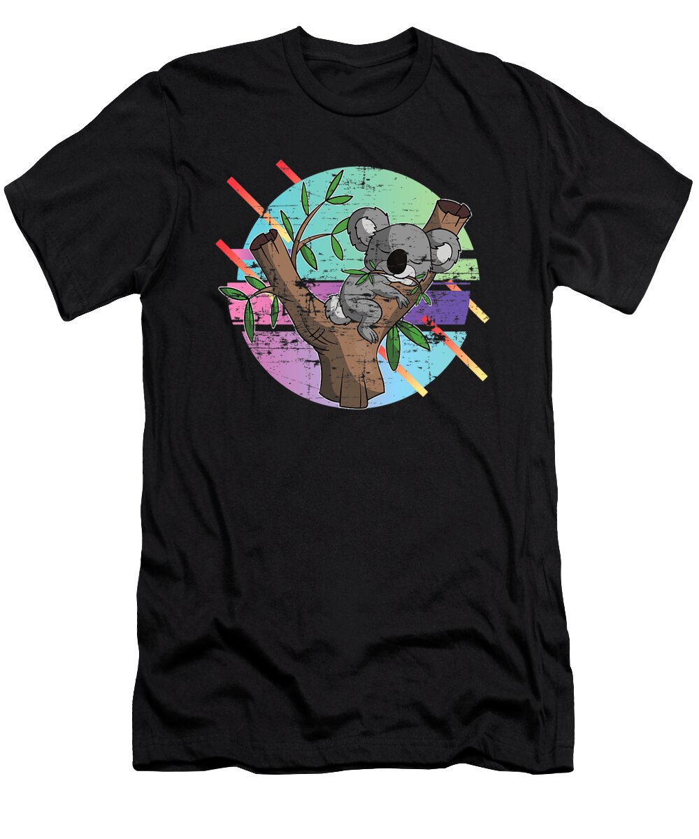 Wildlife Animal Lover 80s Retro Art Cute Koala Vaporwave Dhbubble T-Shirt