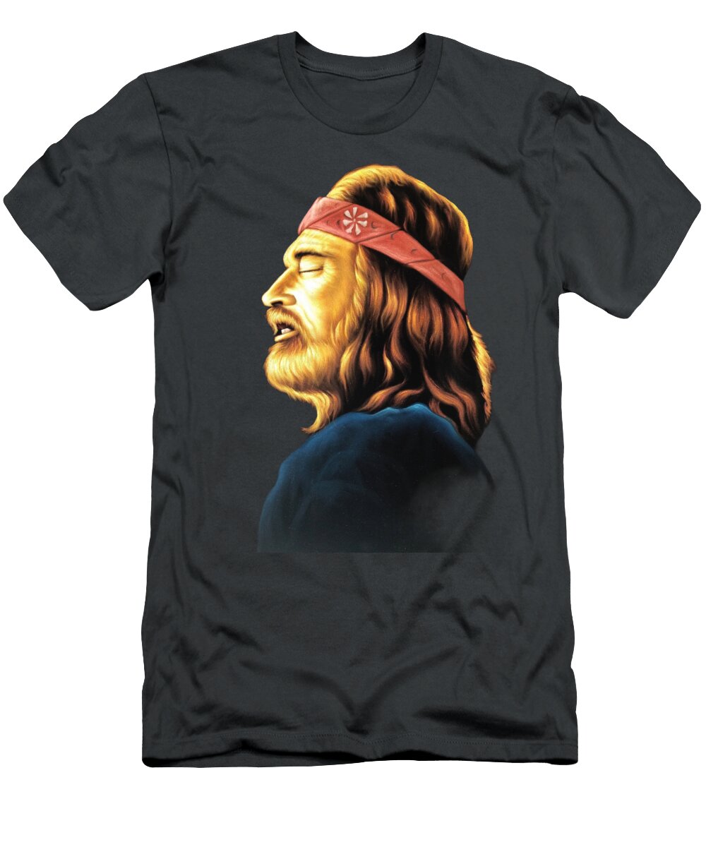 Willie Nelson Portrait Jorge Terrones T-Shirt