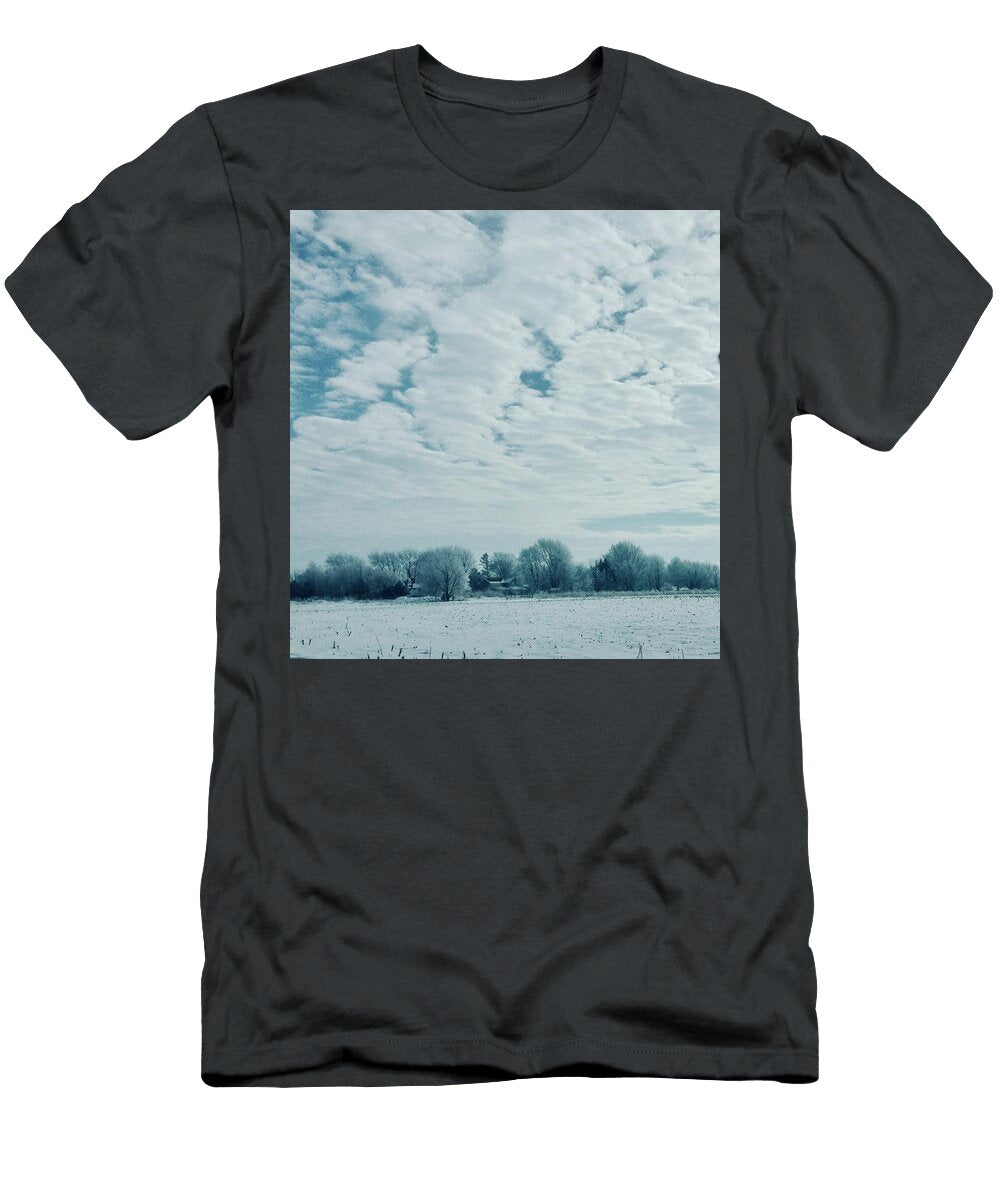 Winter Landscape with Frosty Trees LA Veta Kirby T-Shirt