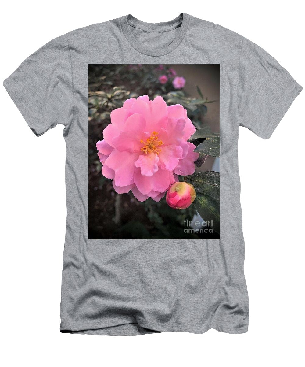 Winter Pink Camelia in New Orleans Michael Hoard T-Shirt