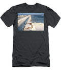 Winter Port Austin Harbor Leeann Mclanegoetz Mclanegoetzstudiollccom T-Shirt