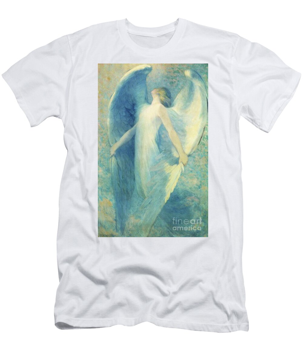 Wistful Angel Vintage Spiritual and Religious Art Tina Lavoie T-Shirt