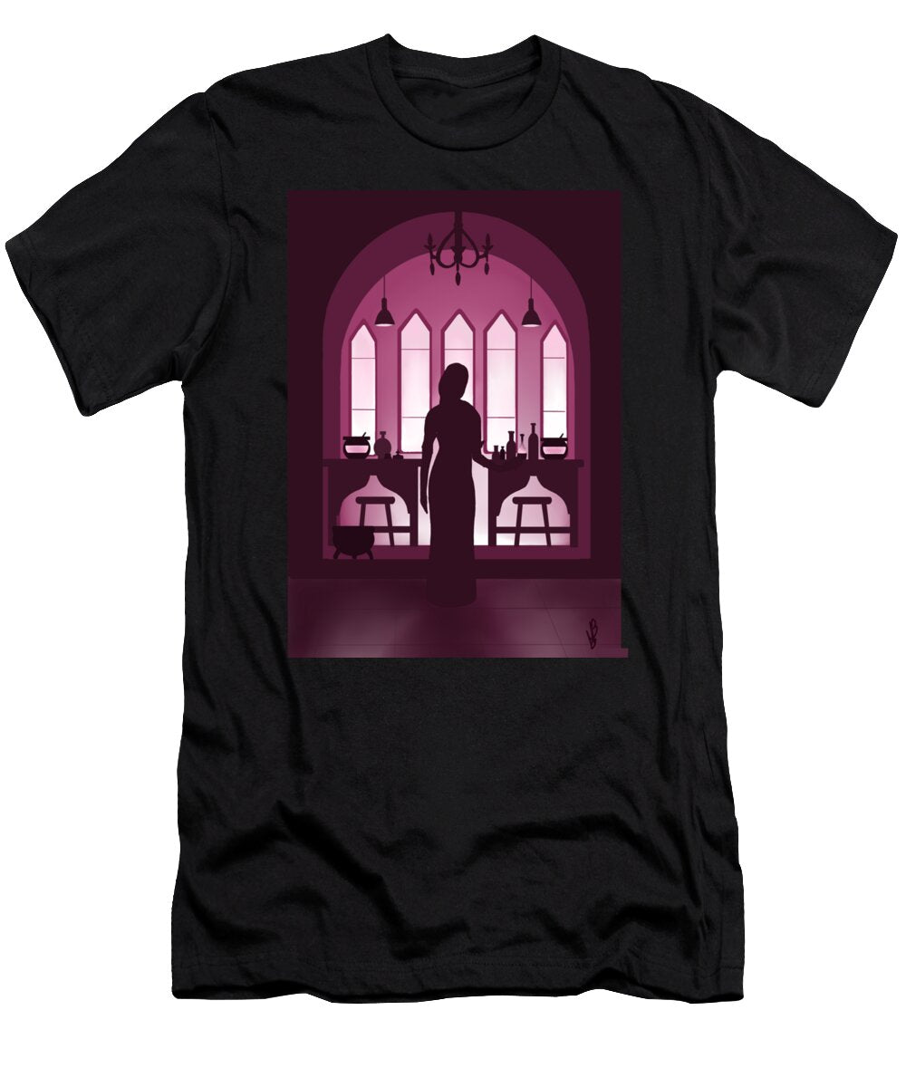Witch in Potions Classroom Pink Gift Retro Green Matthews T-Shirt