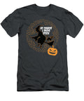 Witch on Broom Halloween Gift of Course I Drive Stick Gift James C T-Shirt