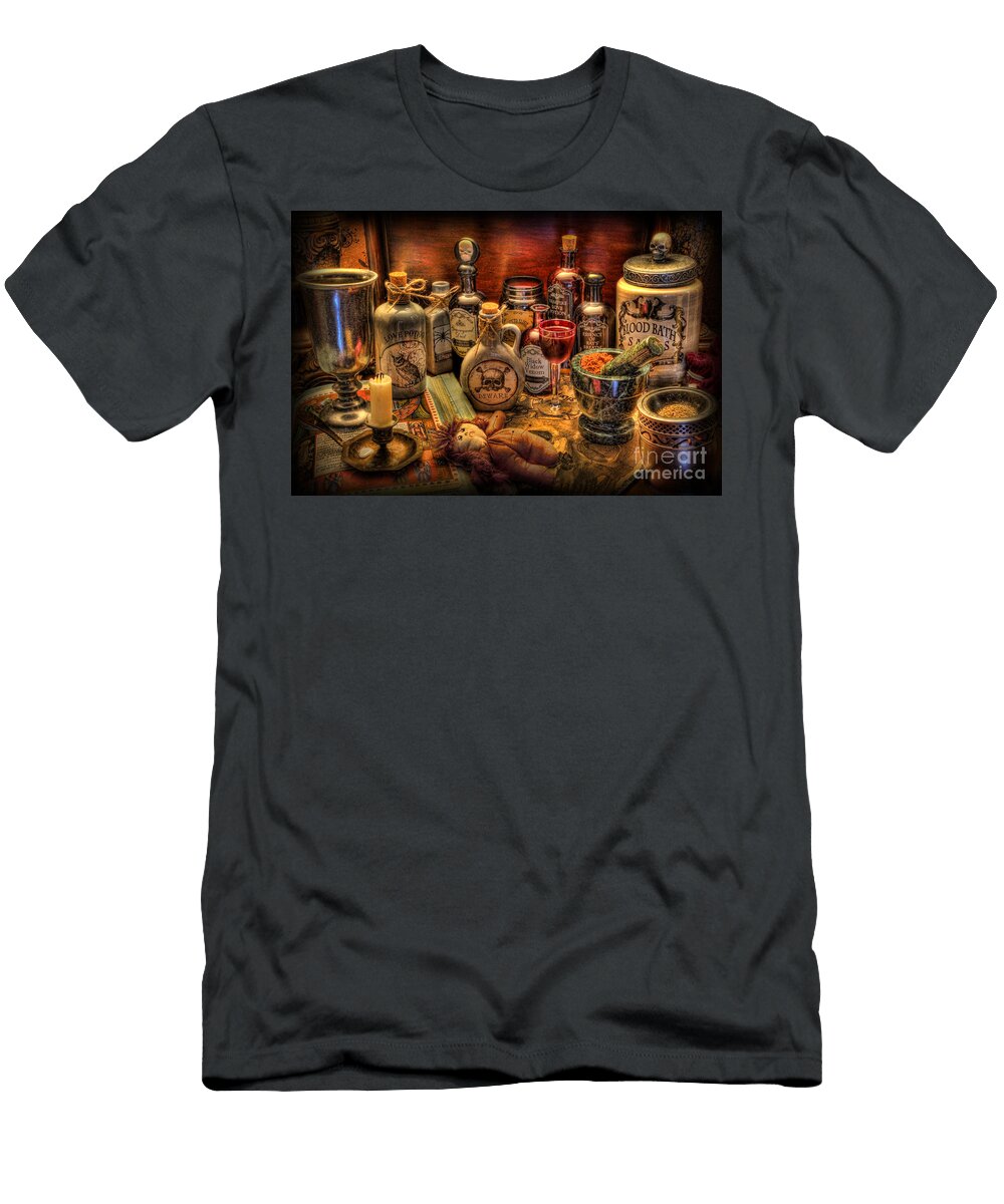 Witchcraft and Alchemy Halloween Lee Dos Santos T-Shirt