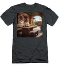 Woman Dining in Sunlit Patio Scott D Van Osdol T-Shirt