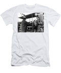 Woman Female Shaking Hand Pilot in Airplane 1910 Mark Goebel T-Shirt