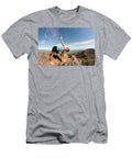Woman Hiking Up Mt Dialbo Terry Schmidbauer T-Shirt