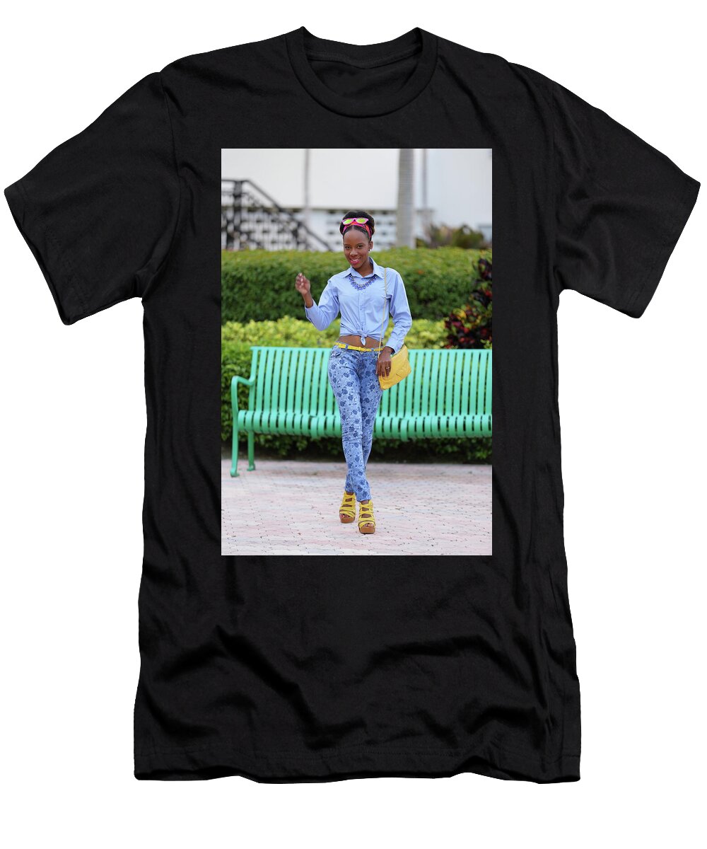 Woman in a Fast Walking Pose Felix Mizioznikov T-Shirt