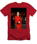 Woman in Red Dress At Gala Event Daniel Samanuel T-Shirt
