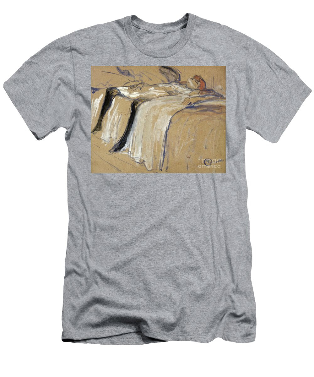 Woman Lying on Her Back Henri De Toulouse Lautrec T-Shirt