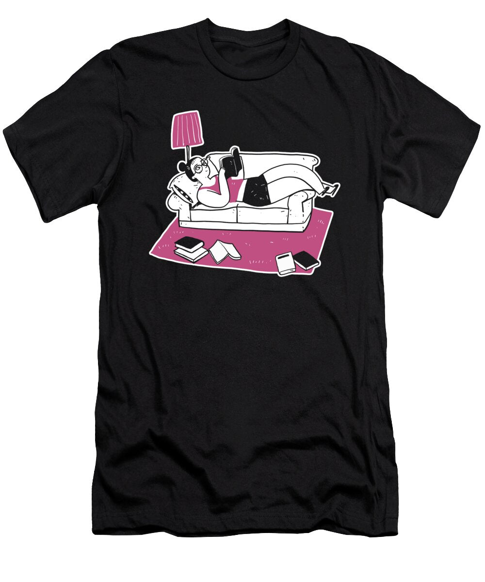Woman Reading Books I Love Books Thomas Larch T-Shirt