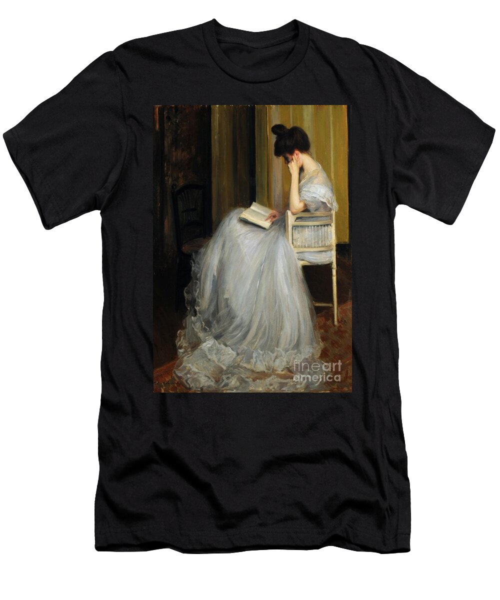 Woman Reading Jacques Emile Blanche T-Shirt