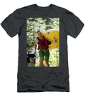 Woman with Her Dog Climbs Woods Wheatcroft T-Shirt