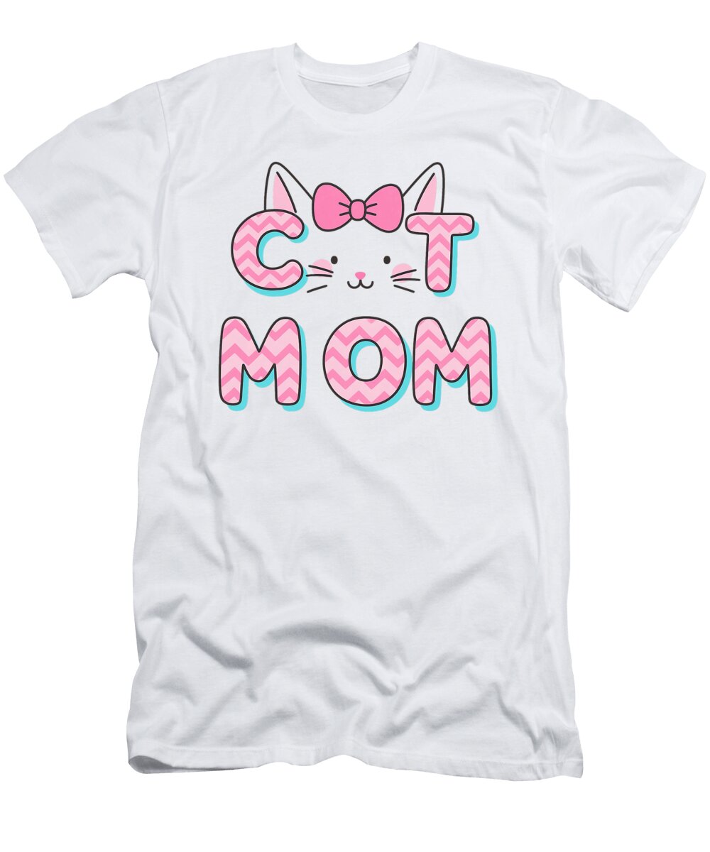 Women Cat Mom Cat Lover Cute Mothers Day Mama I Zyneu Gangd T-Shirt