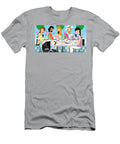 Women Friends Using Cell Phones Ikon Ikon Images T-Shirt