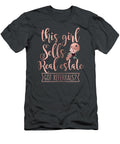 Womens Cute for New Realtor This Girl Sells Real Estate Floral Boss Day Abdalx Aela T-Shirt