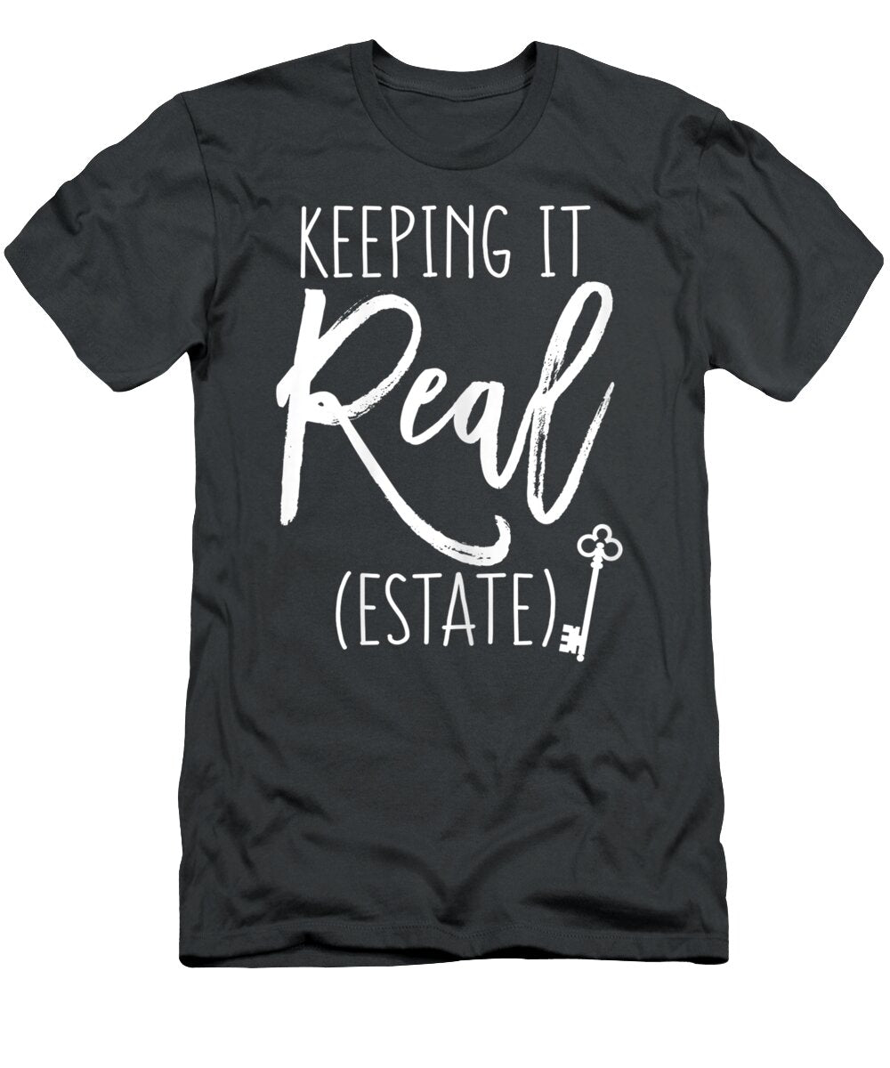 Womens Cute Funny for Realtor Agent Mom Keeping It Real Estate Shiaz Orlar T-Shirt