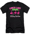 Womens Funny Lunch Lady Squad Graphic I Magical Cafeteria Flamingo Bi Nutz T-Shirt