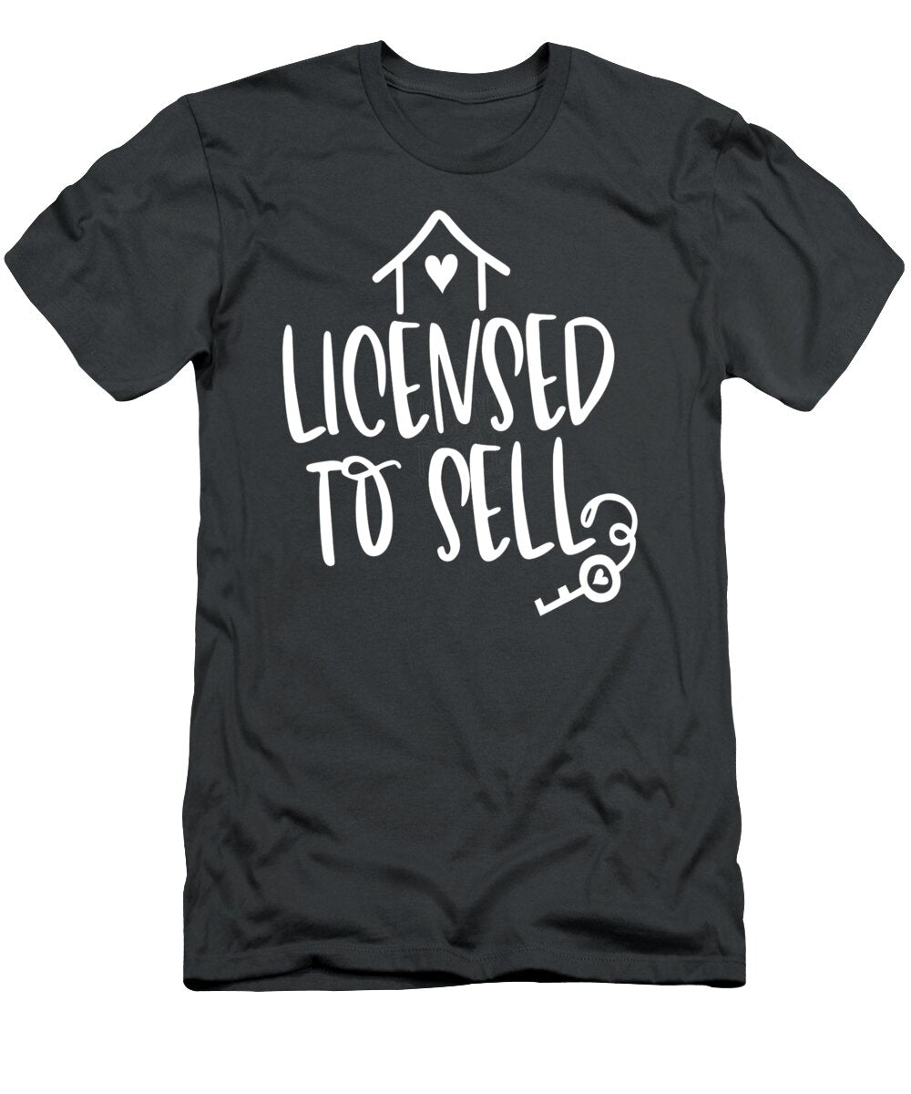 Womens Realtor Licensed to Sell Real Estate Agent Housing Investors Kaelen Jennar T-Shirt