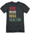 Womens Wife Mom Boss Real Zac Rheava T-Shirt