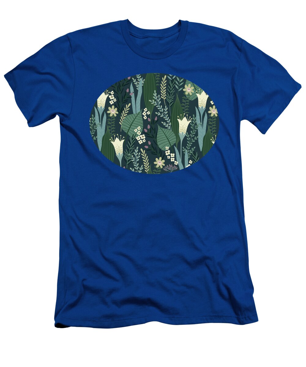 Wonderful Mid Century Style Garden Patten Little Bunny Sunshine T-Shirt