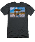 Wooden Pergola in Snowy Field Mario G Rivera T-Shirt