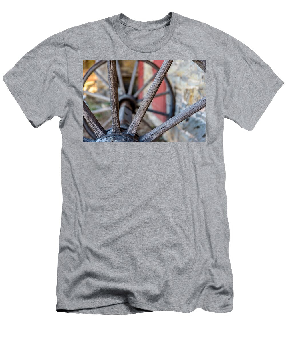 Wooden Wagon Wheels Troxell Steckel Barry Cruver T-Shirt