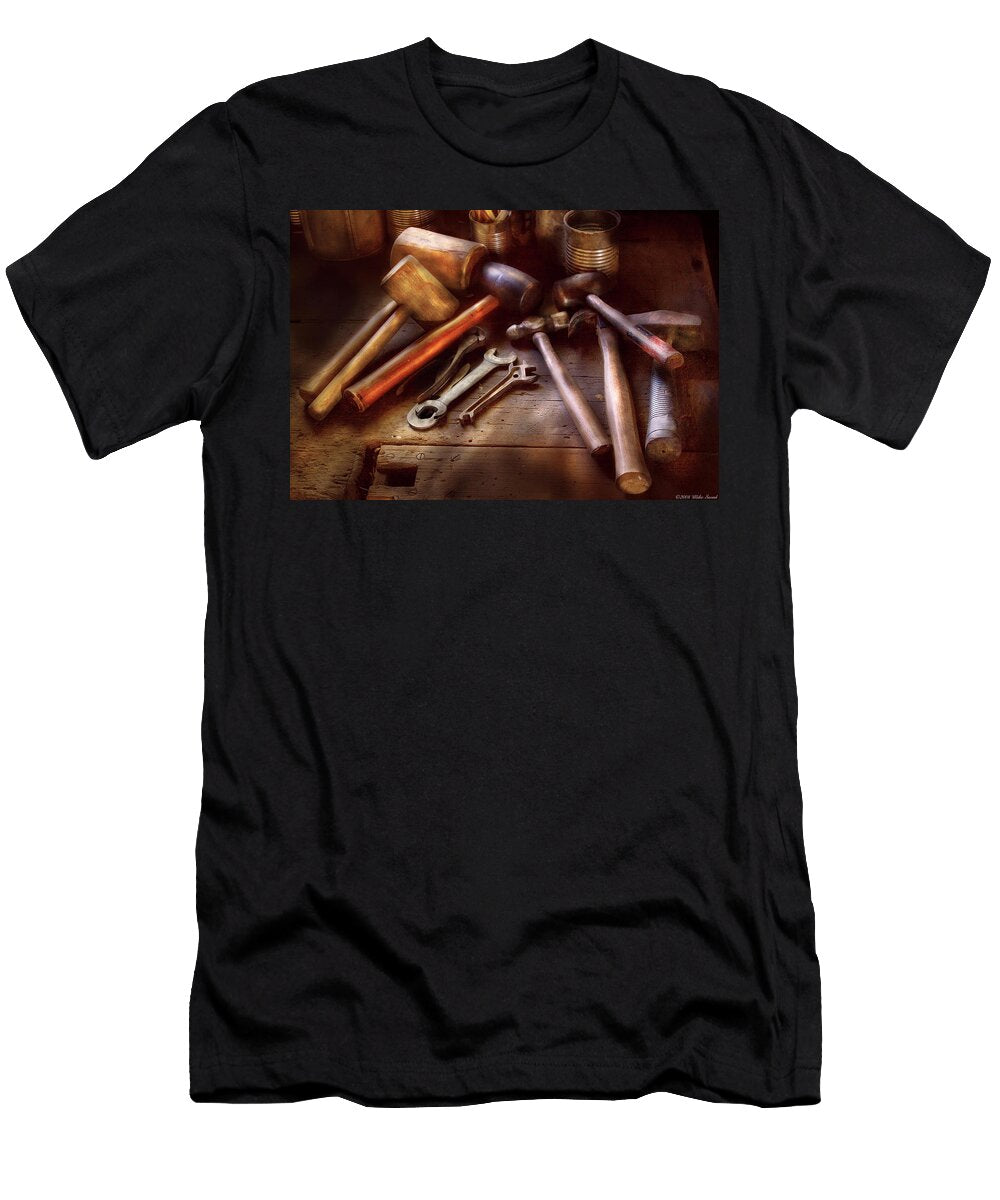 Woodworker a Collection of Hammers Mike Savad T-Shirt