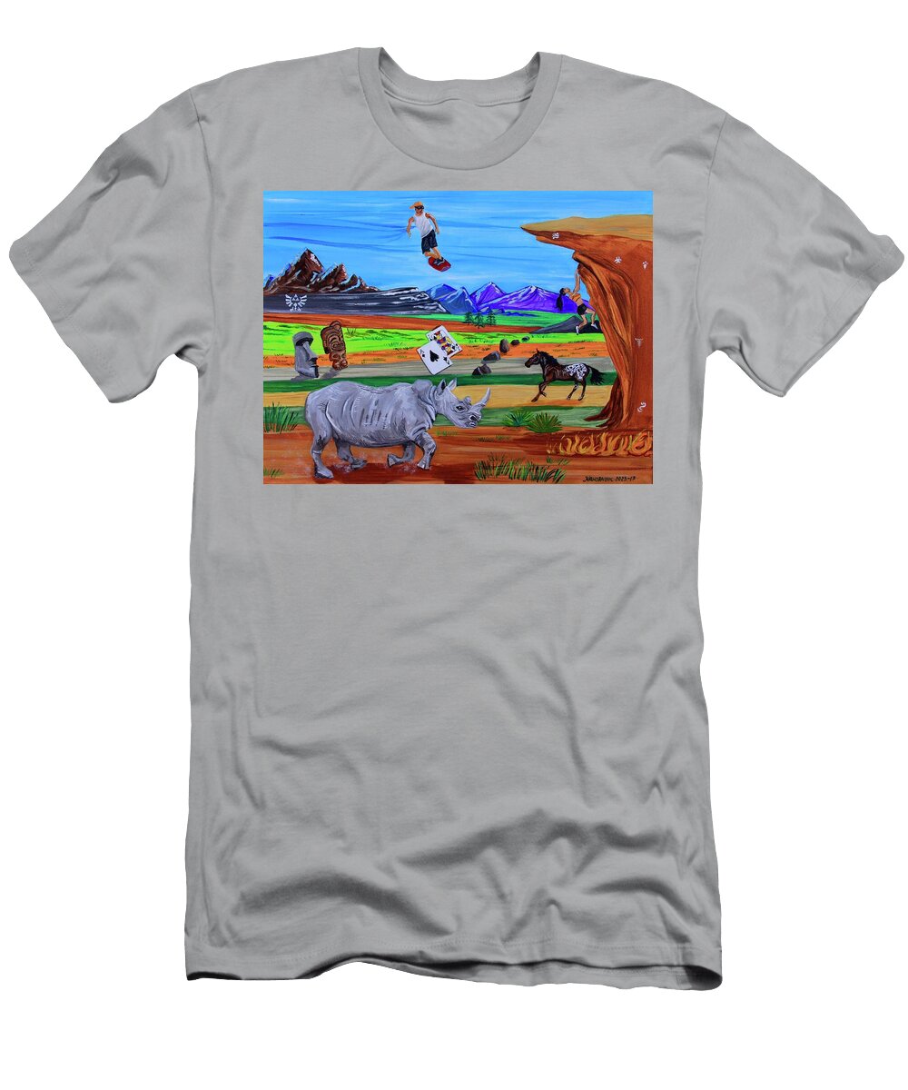 Work Hard Play Harder Mike Nahorniak T-Shirt