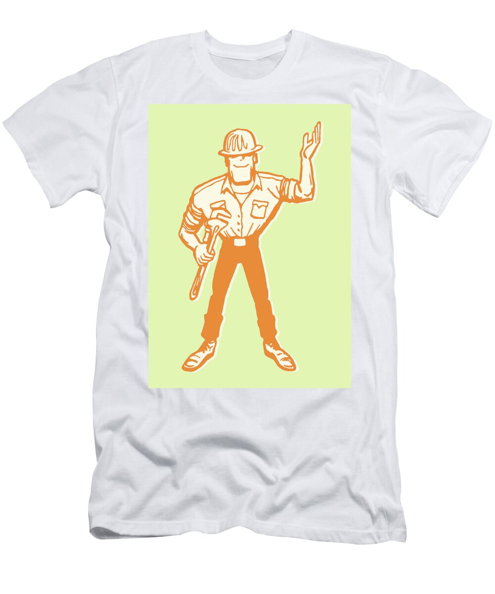 Worker Holding Wrench Csa Images T-Shirt