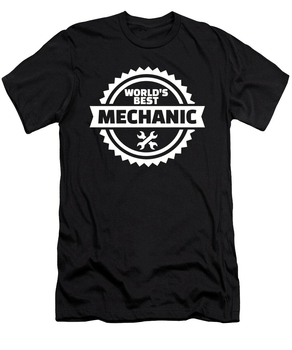 Worlds Best Mechanic By Designzz T-Shirt