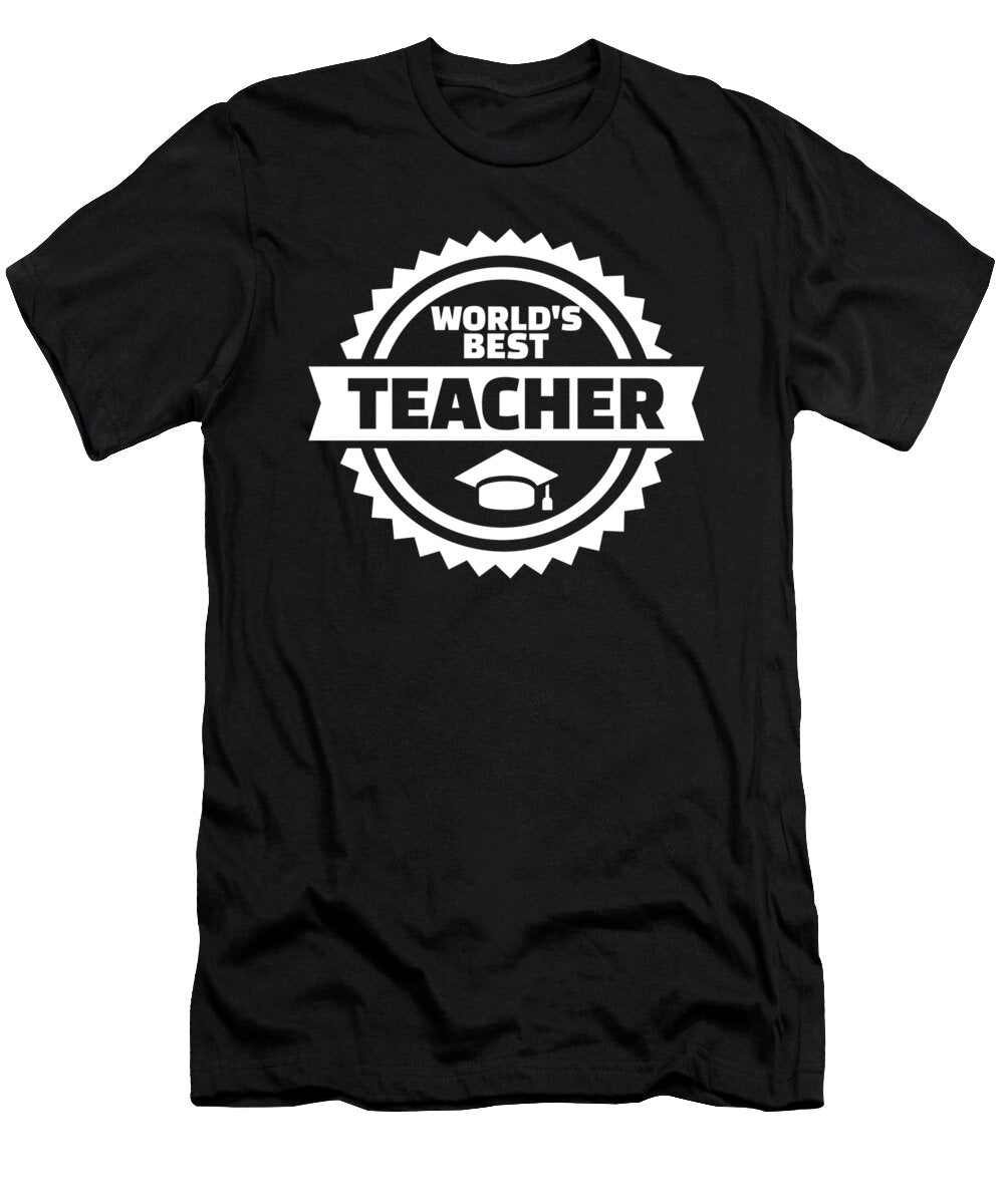 Worlds Best Teacher By Designzz T-Shirt