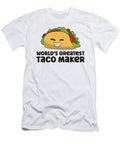 Worlds Greatest Taco Maker Funny Taco Eq Designs T-Shirt