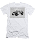 Wrangler 392 Car Sketch Vehicle Rubicon Jeep Recon Package Geometric Pencil Monochrome Auto Xtreme Minimal Clint Mclaughlin T-Shirt