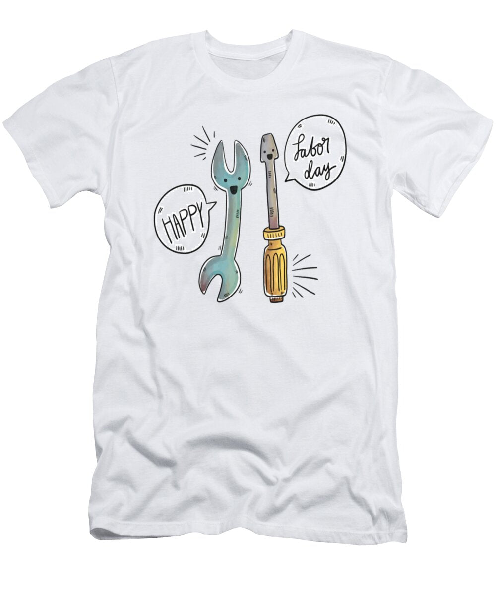 Wrench and Screwdriver Character for Labor Day Tinh Tran Le Thanh T-Shirt