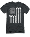 Wrench Bolt Repairman Cool Patriotic USA Flag Euan Eliyah T-Shirt