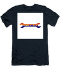 Wrench with Cityscape Buildings Silhouette Retro Aloysius Patrimonio T-Shirt