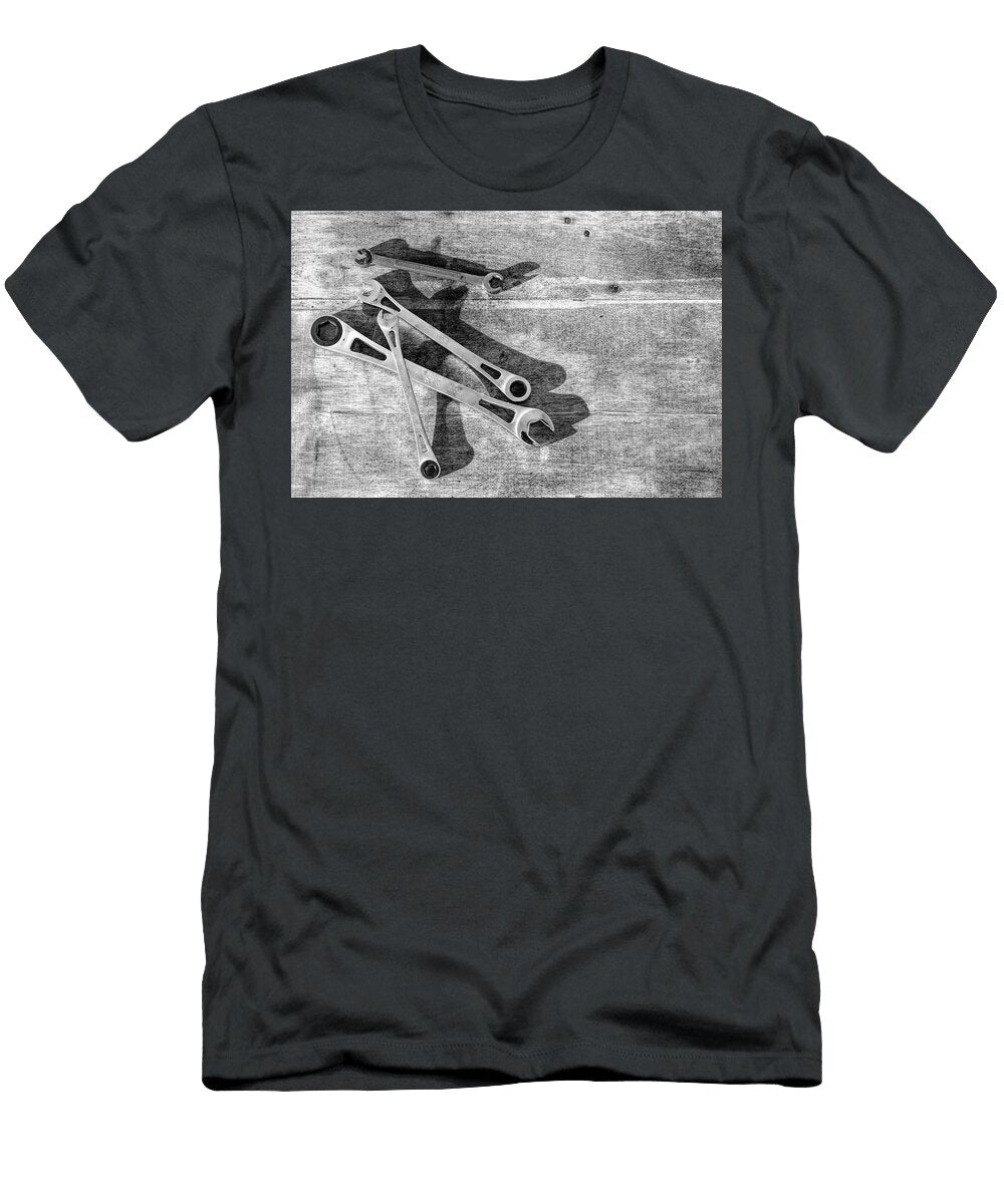 Wrenches Black and White Sharon Popek T-Shirt