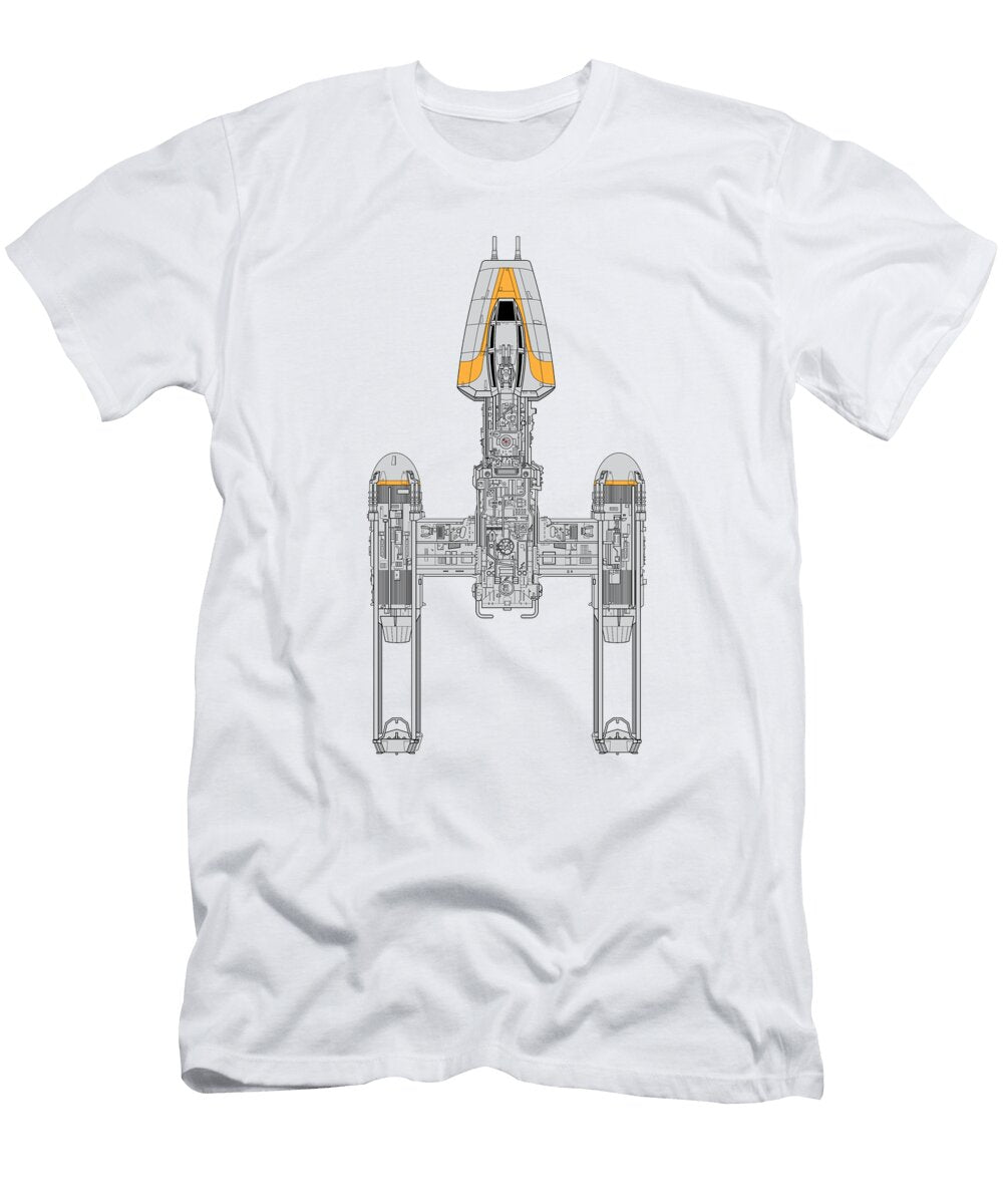 Y Wing Fighter Ii Nathan Shegrud T-Shirt